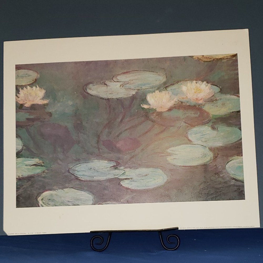 Water Lillies, Pink by Claude Monet Print